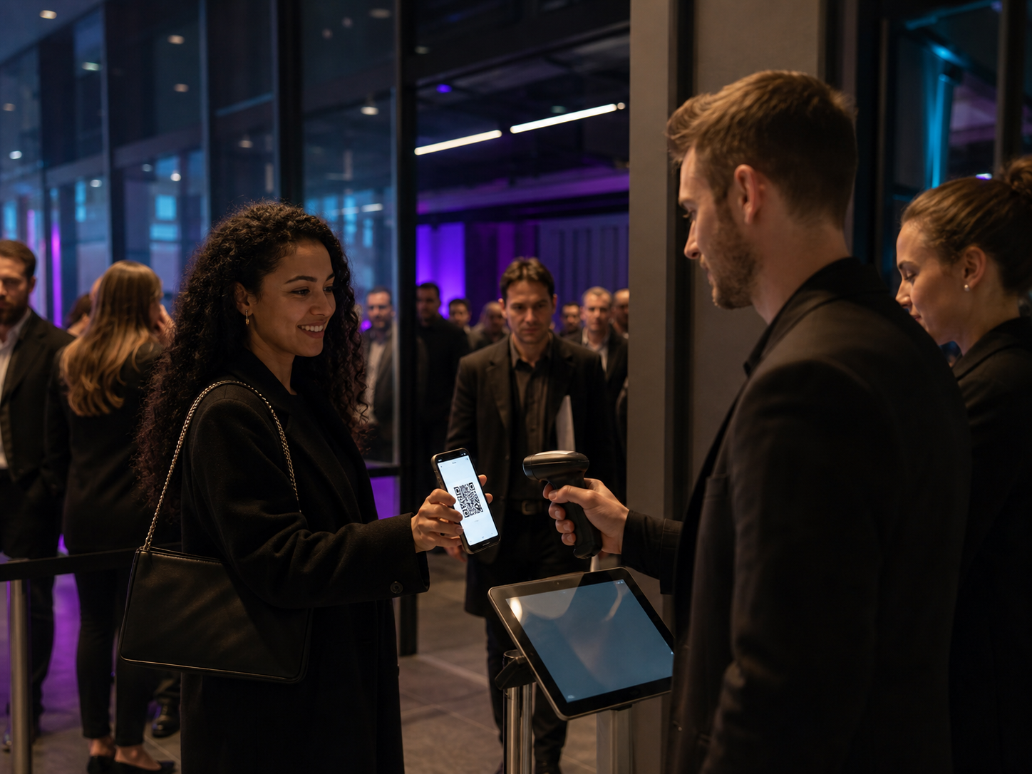 Accesso rapido a un evento tramite QR code e controllo digitale professionale